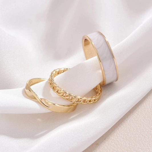 3-PIECE ADJUSTABLE RING SET