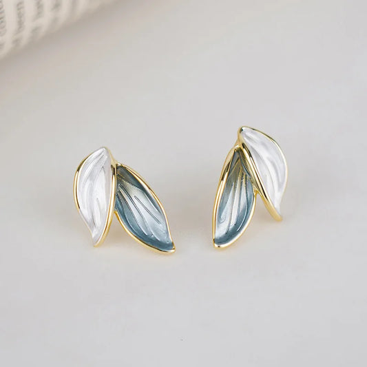 SWEET LEAF STUD EARRINGS