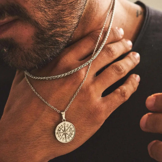 GOLD COMPASS NECKLACE