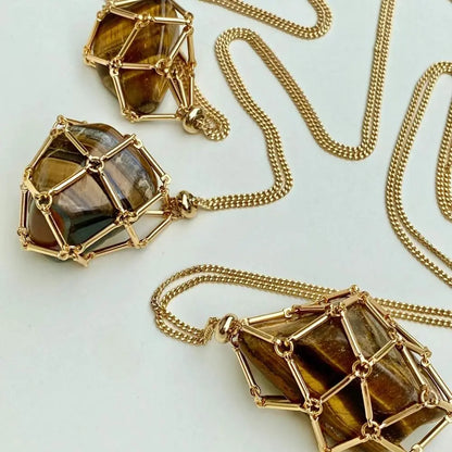 CRYSTAL CAGE NECKLACE